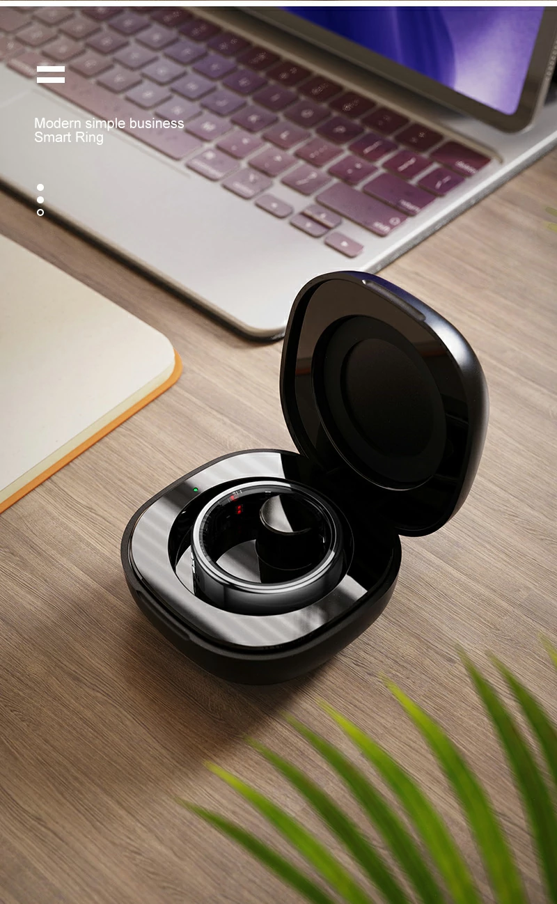 Smart Ring Compatibility - Works with iOS and Android via Bluetooth 5.0 Connection