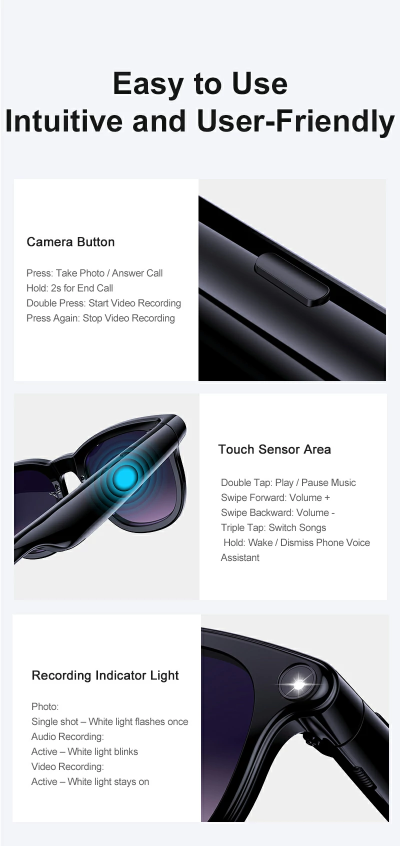 Smart Ring Compatibility - Works with iOS and Android via Bluetooth 5.0 Connection