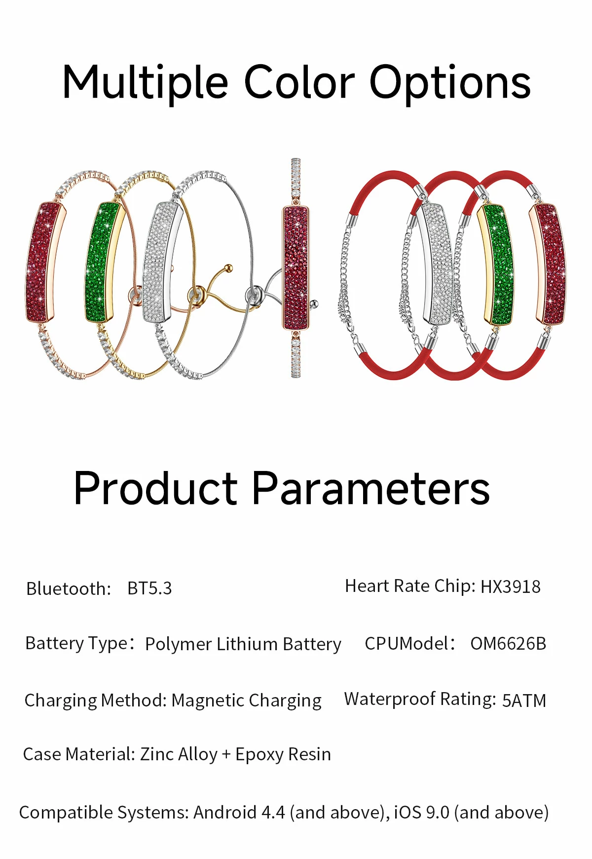 Smart Ring B5 Temperature Sensor - Body Temperature Tracking for Health Monitoring